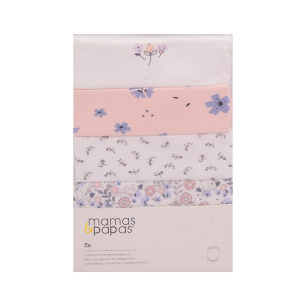 GIRLS S/S 5PC BODY SUIT MZS-24 3-6M CHI 5001