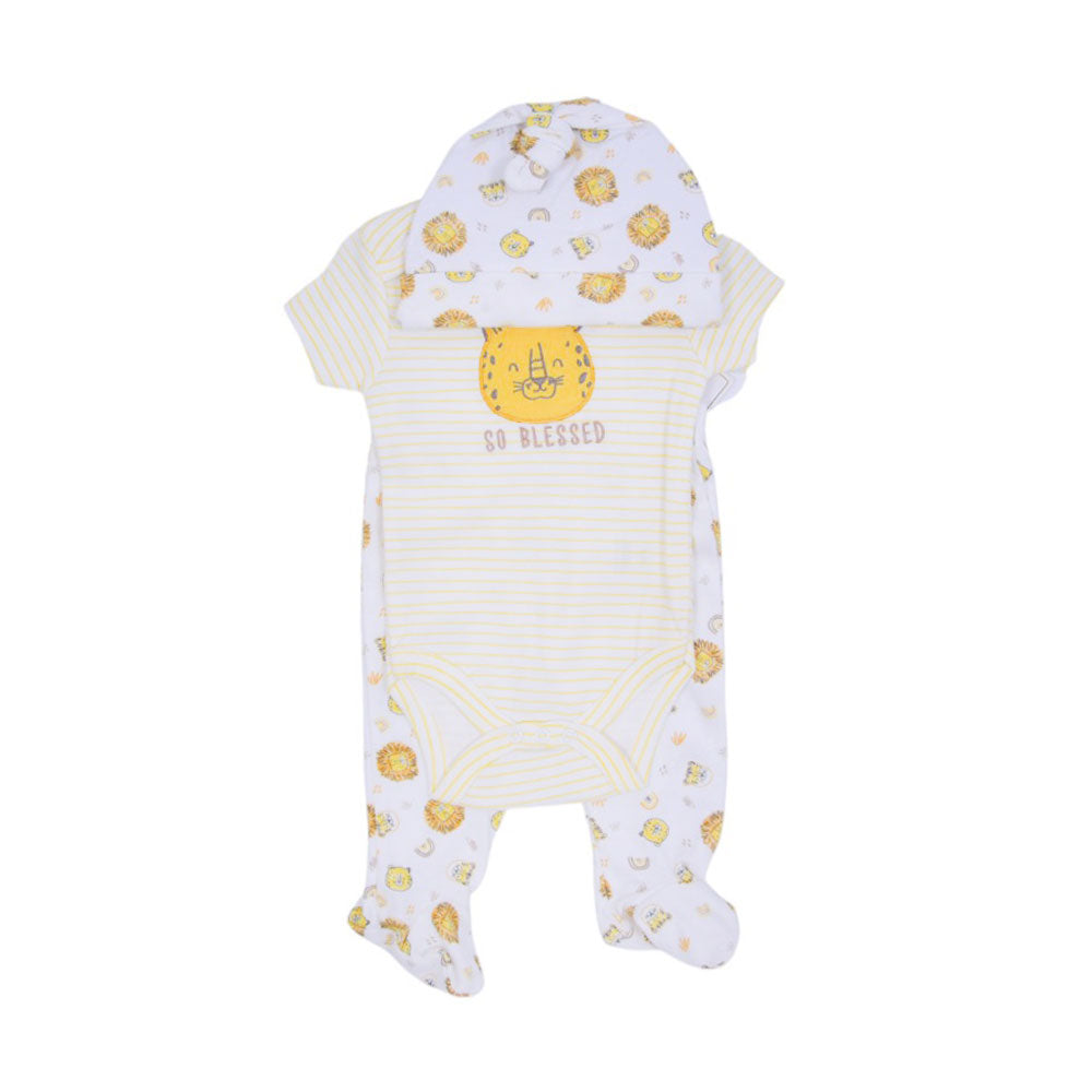 BOYS S/S 3PC BODY SUIT MZS-24 0-3M BP11201S