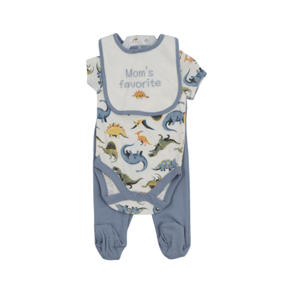 BOYS S/S 3PC BODY SUIT MZS-24 3-6M BP11200-BP11209