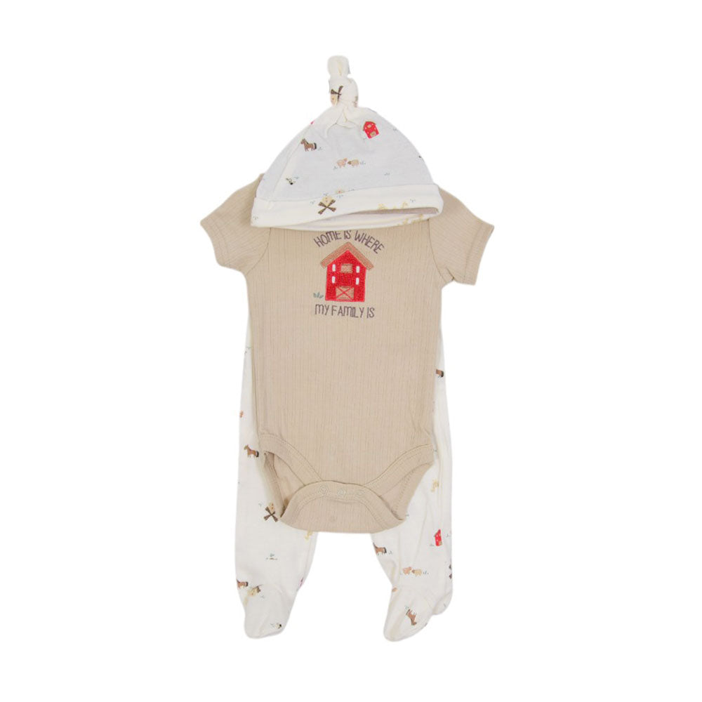 BOYS S/S 3PC BODY SUIT MZS-24 3-6M BP11203-BP11208