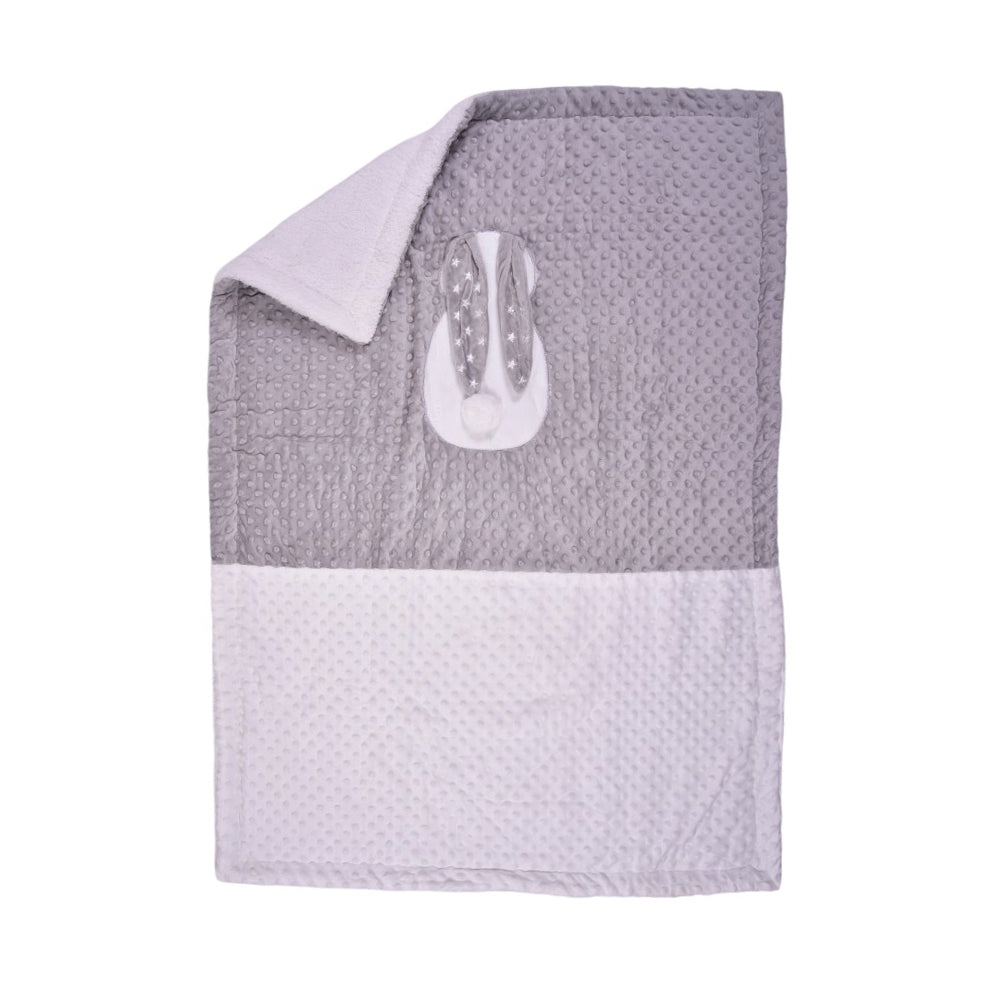 BABY BLANKET QUILTED 90X120 XYBL36-GR