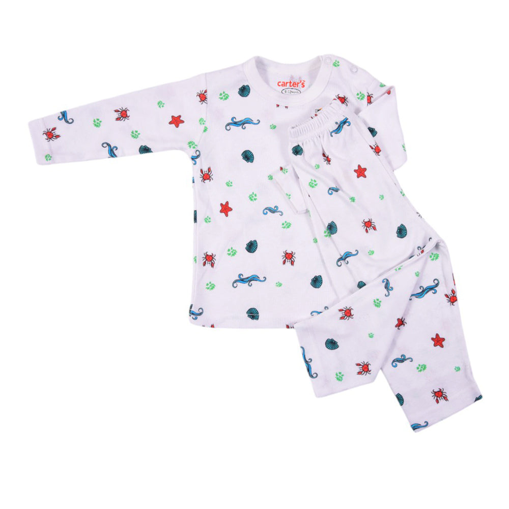 UNISEX L/S 2PC PAJAMA SUIT MZS-24 9-12M