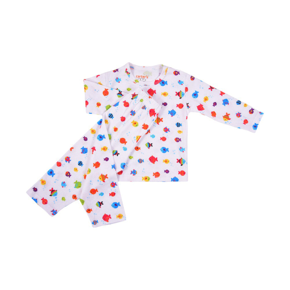 UNISEX L/S 2PC PAJAMA SUIT MZS-24 12-18M