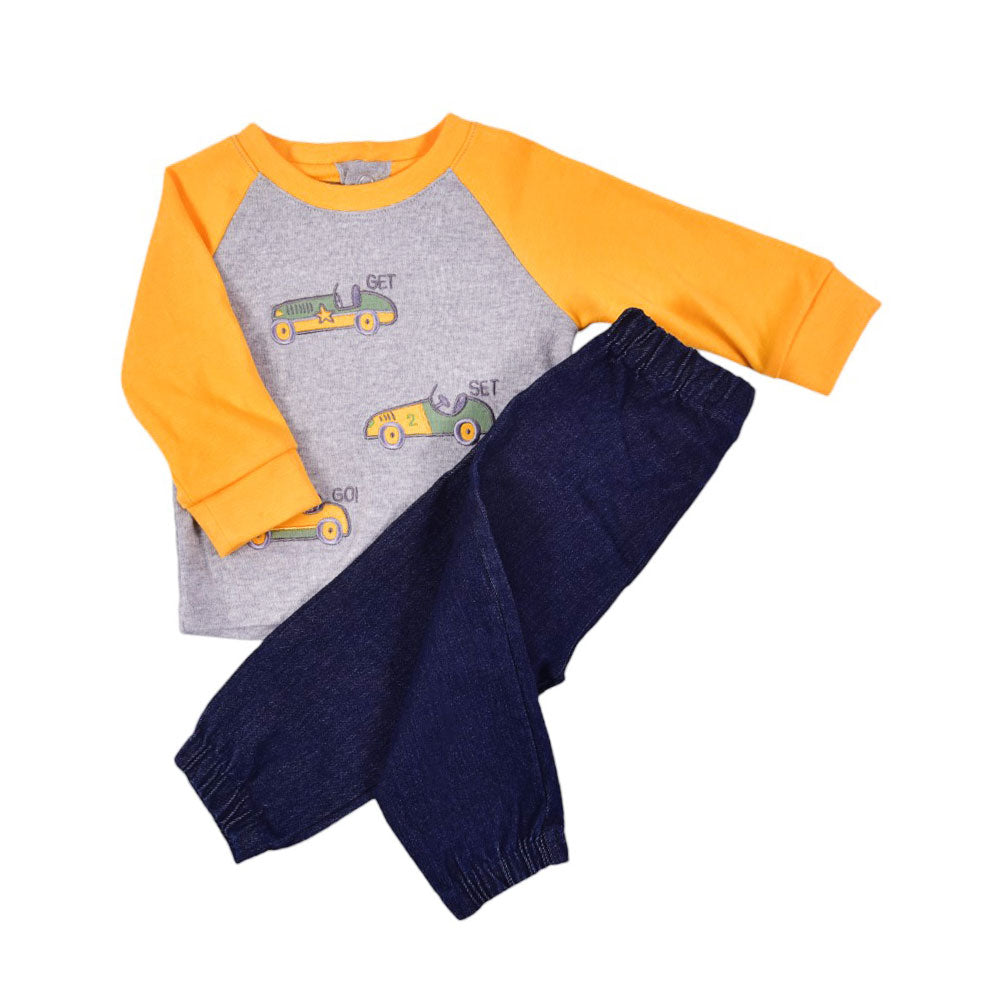 BOYS L/S 2PC PAJAMA SUIT MZW-24 0-3M 239-004