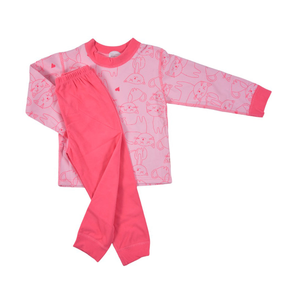 GIRLS L/S 2PC PAJAMA SUIT 18-24M MZS-24 221