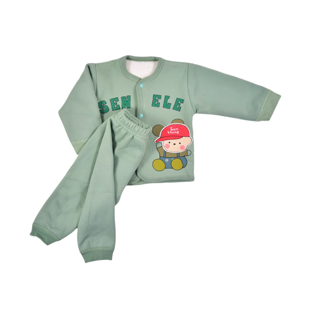 BOYS L/S 2PC PAJAMA SUIT 0-3M MZS-24 553
