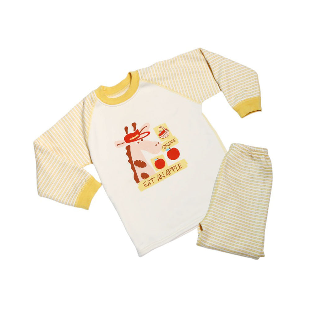 UNISEX L/S 2PC PAJAMA SUIT MZW-24 4-5 YEAR 0107