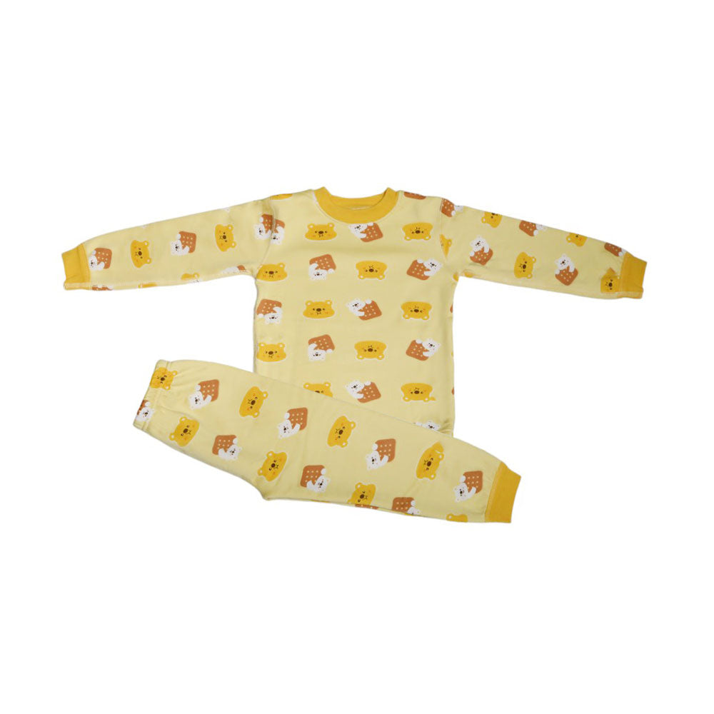 BOYS L/S 2PC PAJAMA SUIT MZW-24 3-4 YEAR 0108