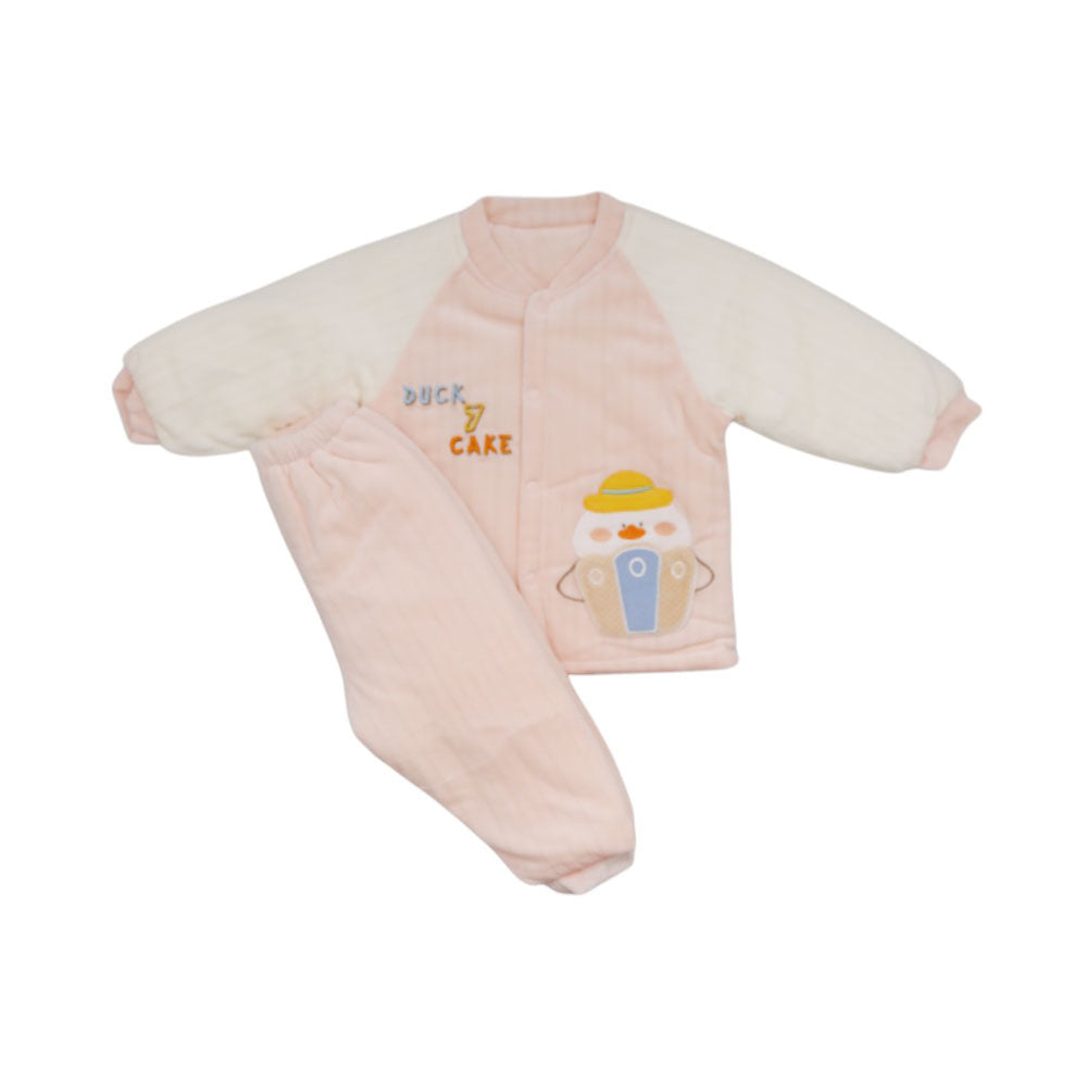 UNISEX L/S 2PC QUILTED PAJAMA SUIT MZW-24 0-3M 27