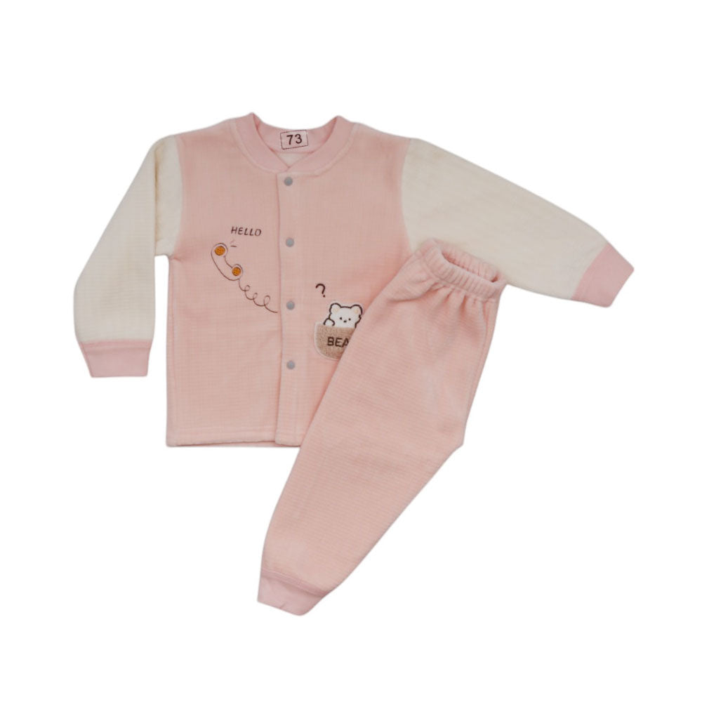 UNISEX L/S 2PC PAJAMA SUIT MZW-24 3-6M 01