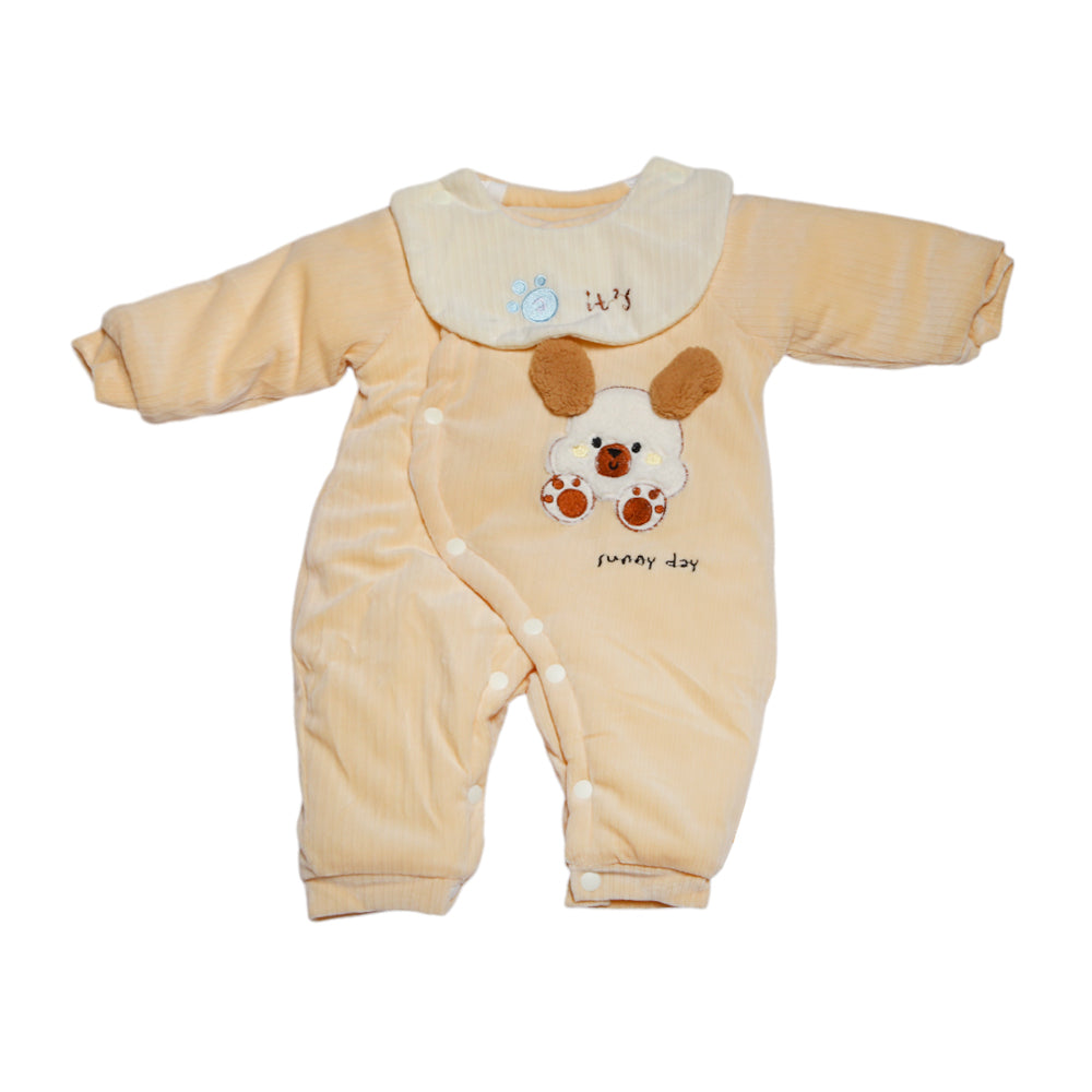 UNISEX L/S 2PC ROMPER QUILTED MZW-24 0-3M 003