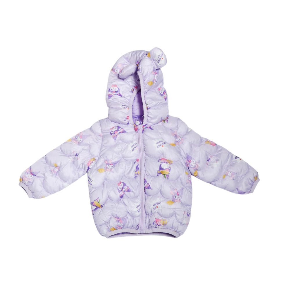 GIRLS L/S PUFFER JACKET HOODED MZW-24 3-6M 59