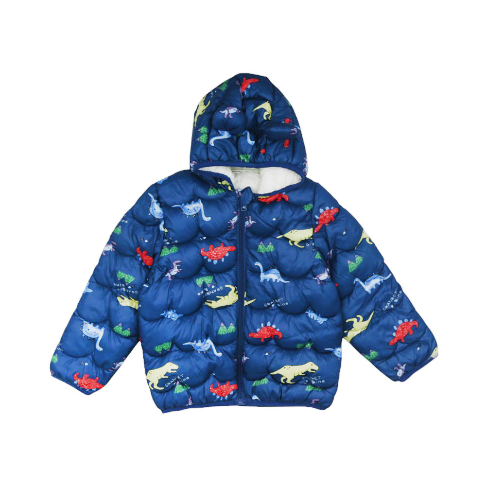 BOYS L/S PUFFER JACKET HOODED MZW-24 2-3Y 72