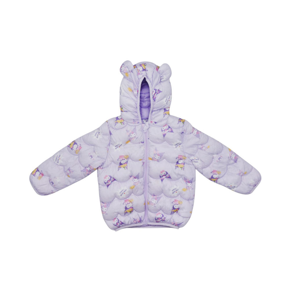 GIRLS L/S PUFFER JACKET HOODED MZW-24 18-24M 59