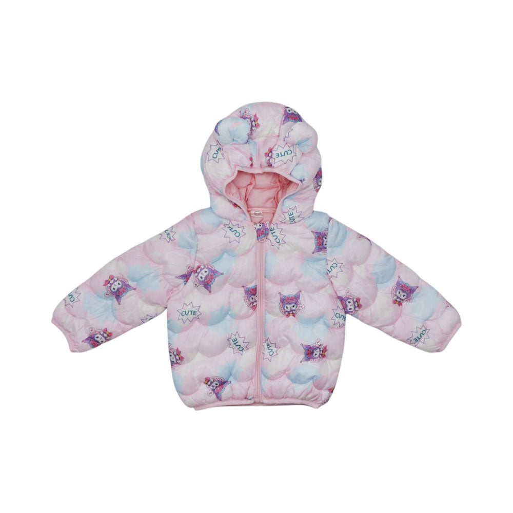 GIRLS L/S PUFFER JACKET HOODED MZW-24 9-12M 74