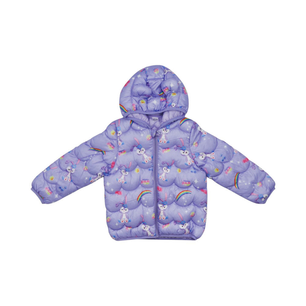 GIRLS L/S PUFFER JACKET HOODED MZW-24 18-24M 73