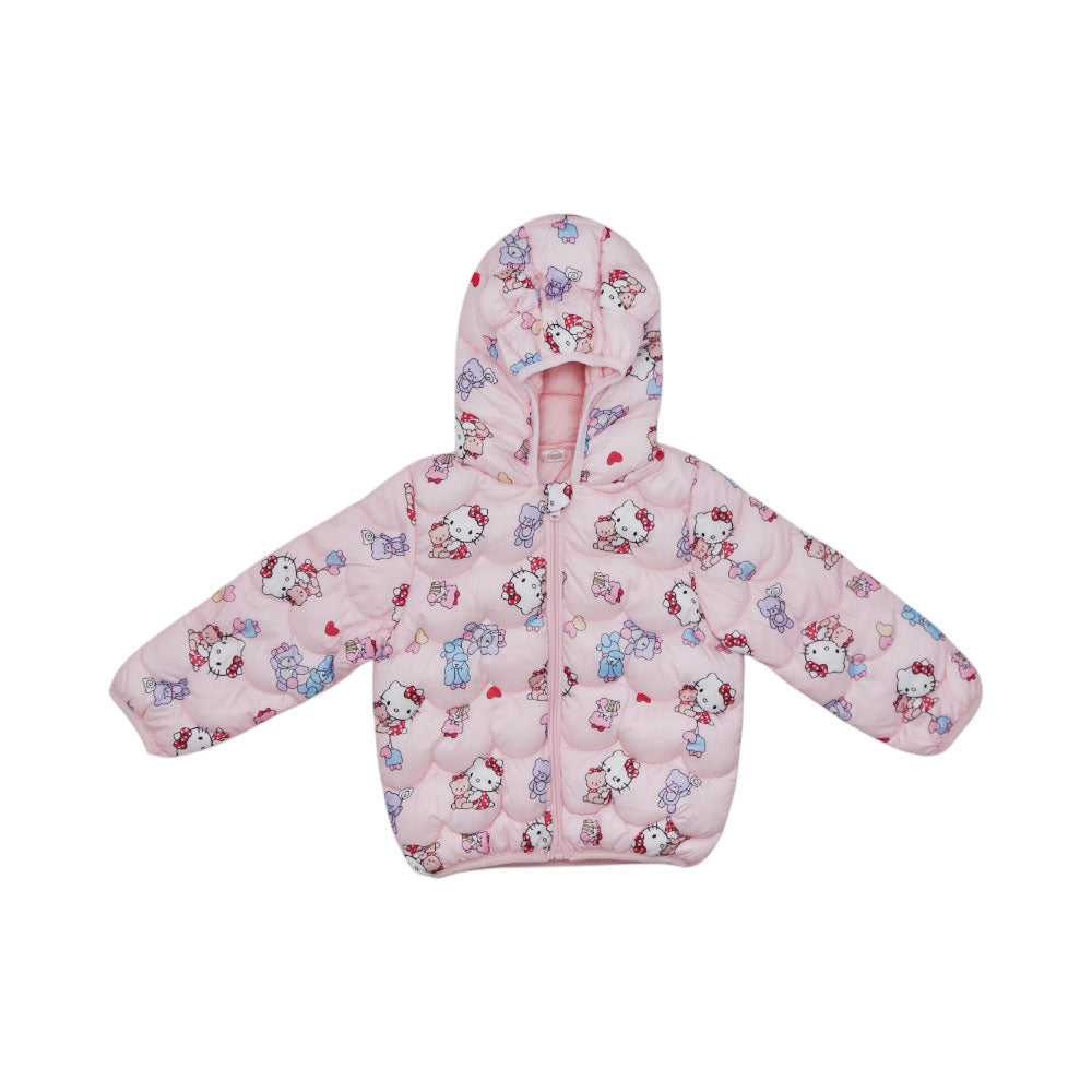 GIRLS L/S PUFFER JACKET HOODED MZW-24 12-18M 76