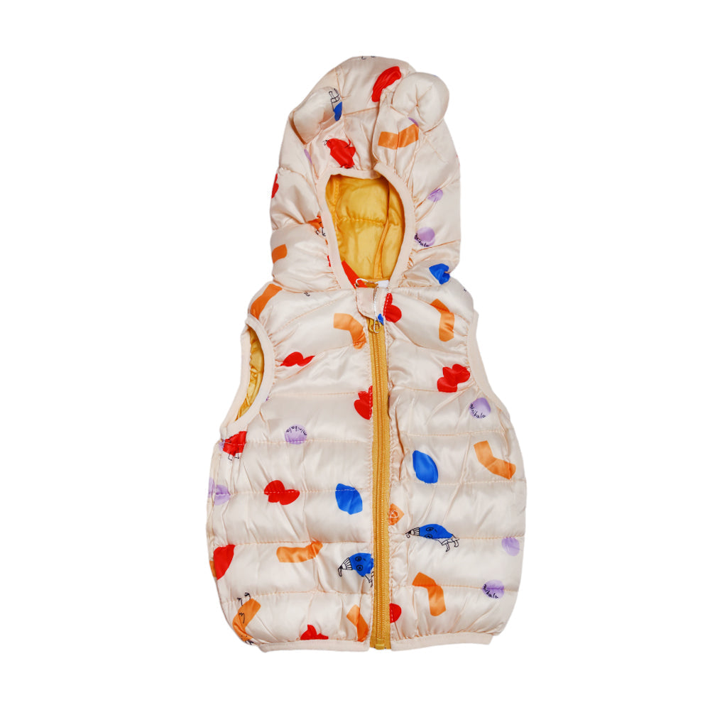 GIRLS S/L PUFFER JACKET HOODED MZW-24 0-3M 44