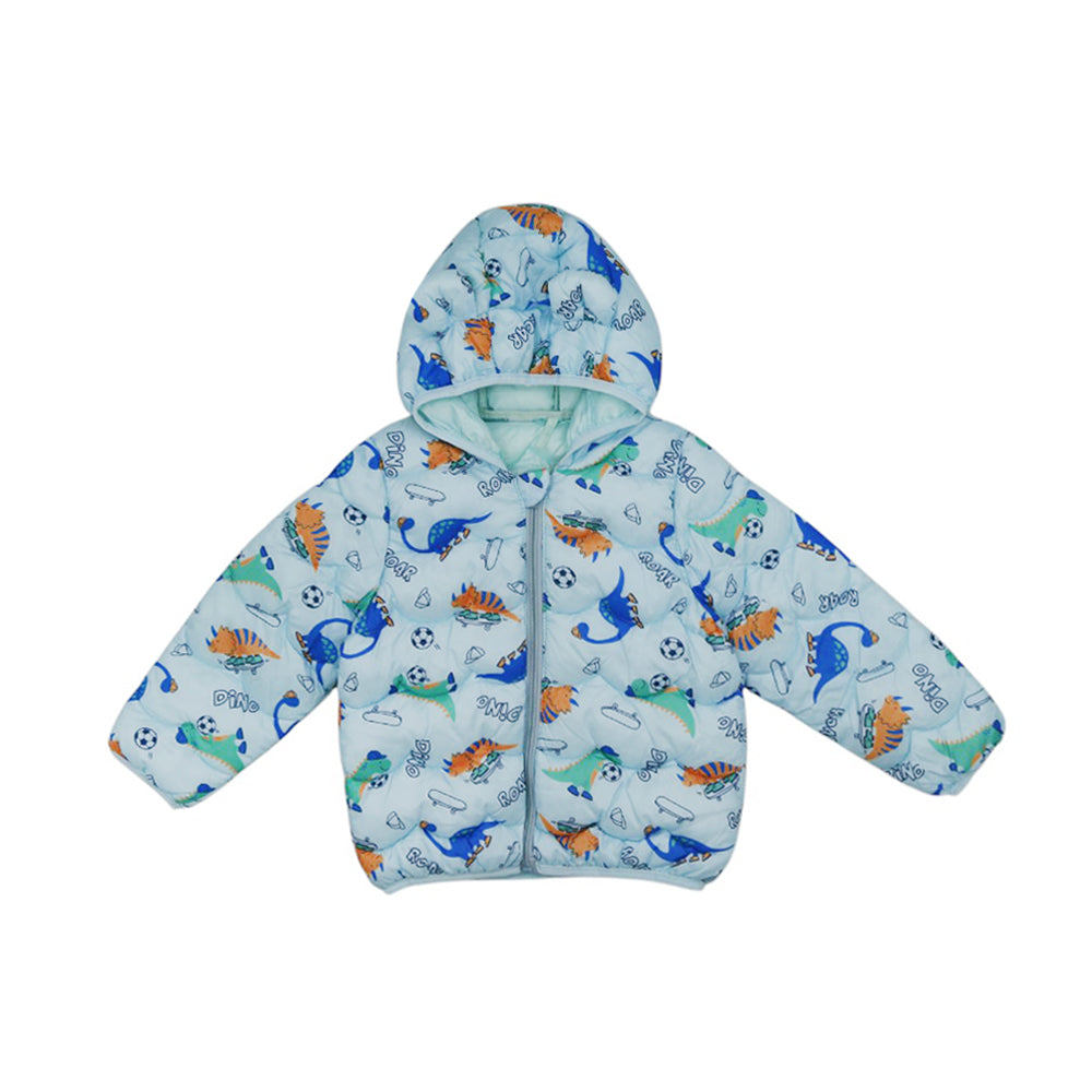 BOYS L/S PUFFER JACKET HOODED MZW-24 6-9M 52