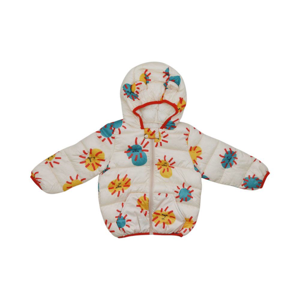GIRLS L/S PUFFER JACKET HOODED MZW-24 12-18M 53