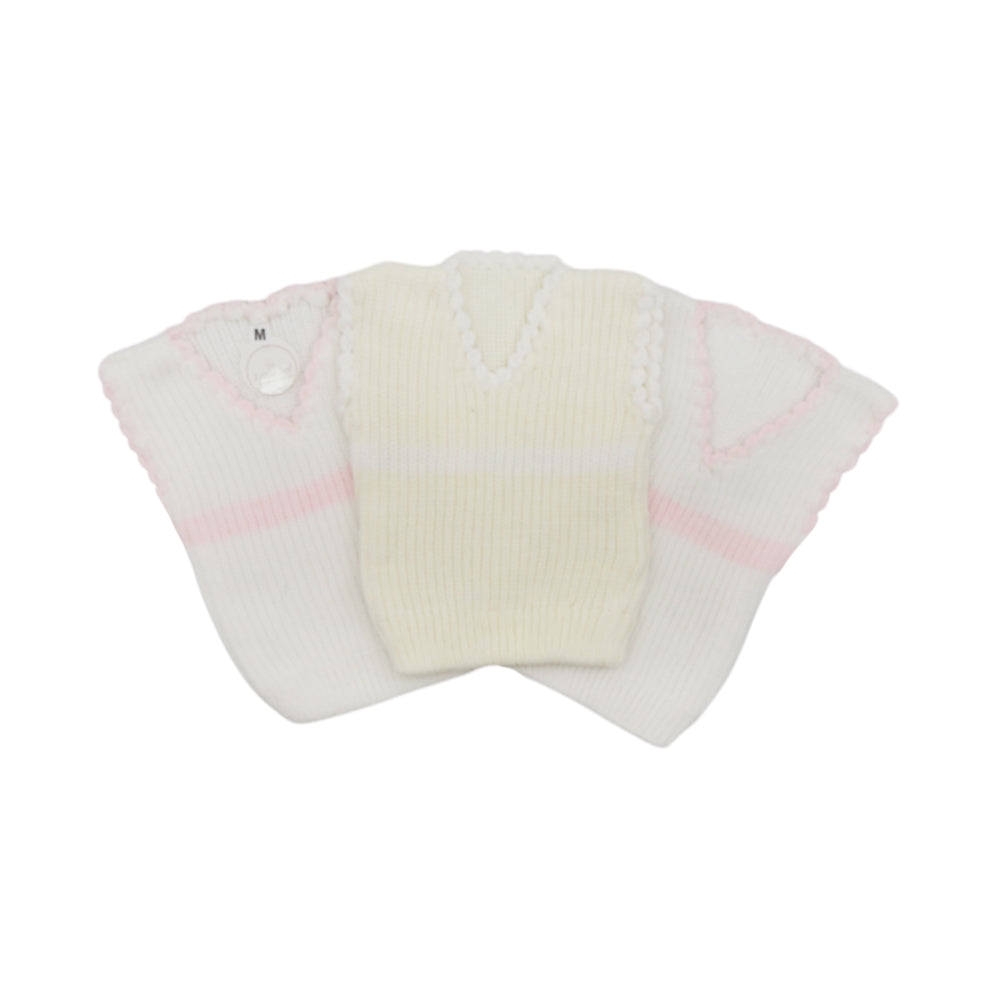 BABY WOOLEN VEST V-NECK SPECIAL COLOR MEDIUM MZW-24