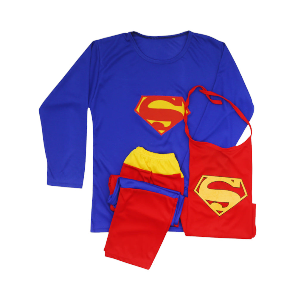 BOYS L/S CHARACTER SUIT SUPERMAN DRESS MZW-24 6-7 YEAR