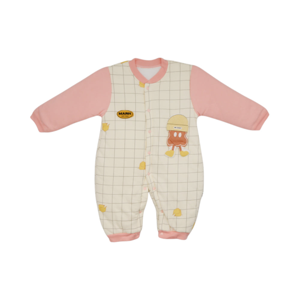 GIRLS L/S QUILTED ROMPER 3-6M MZW-24 71206 (B)