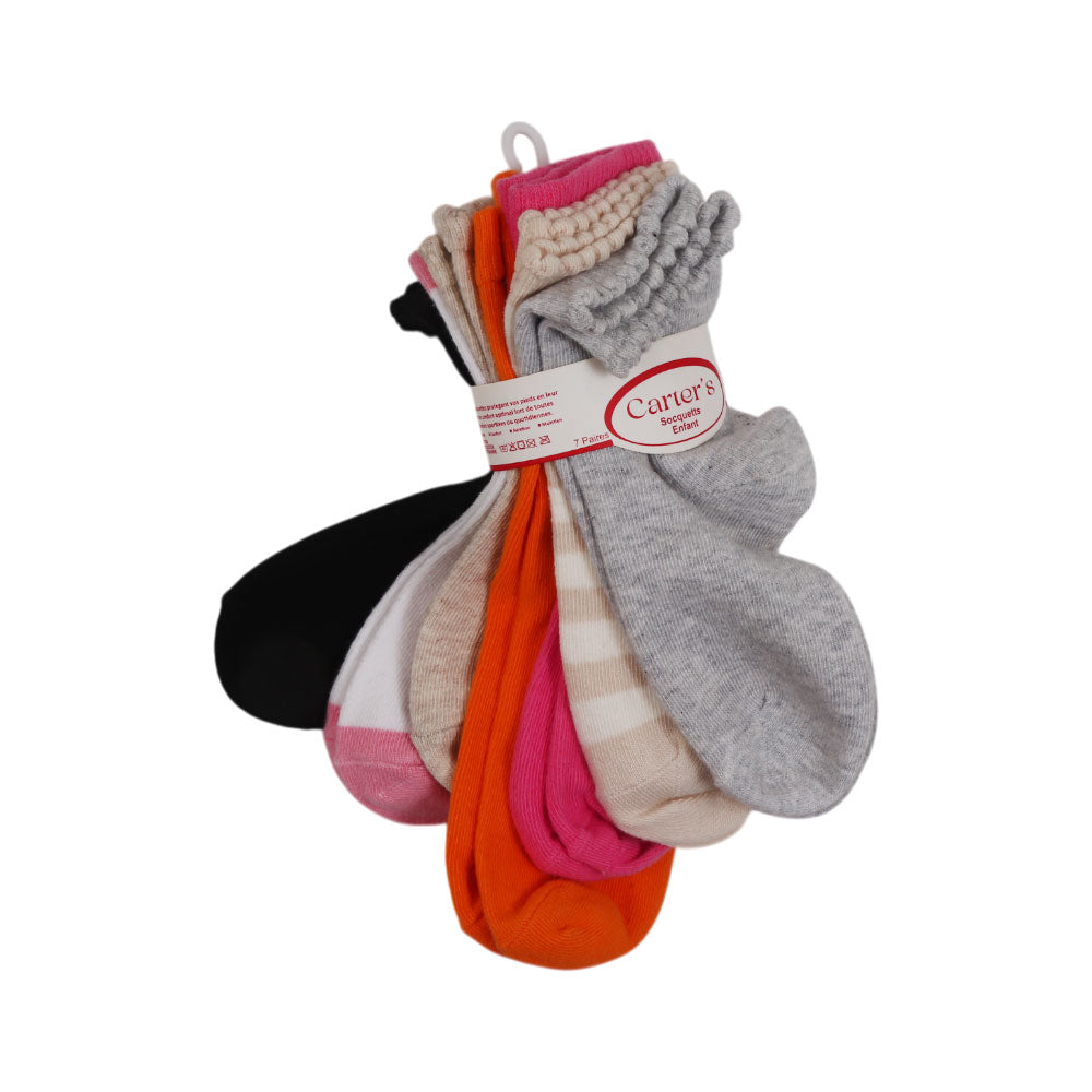 BABY SOCKS 7PC PACK NICE & EASY 7-8Y MZW-24 1-HC