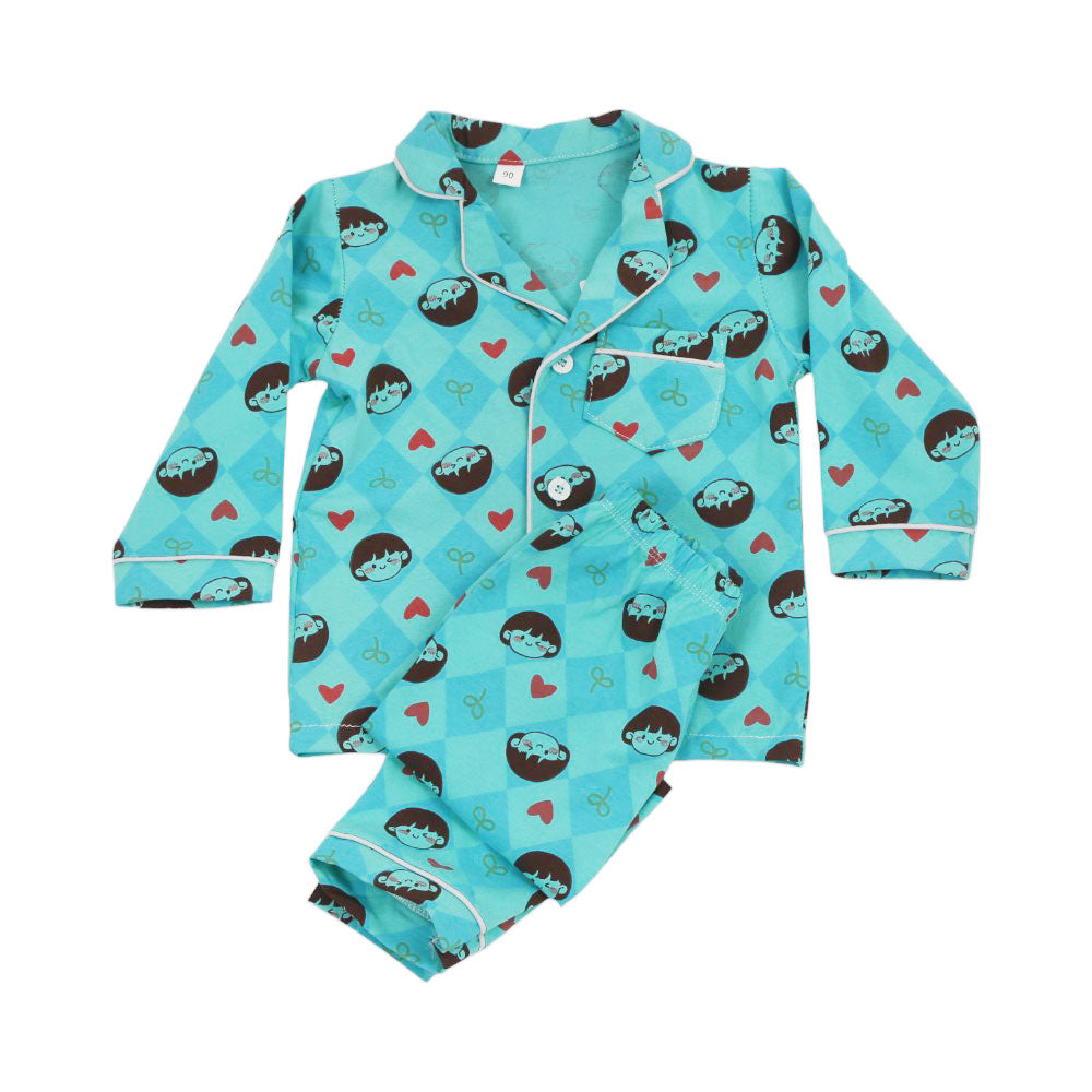 GIRLS L/S 2PC SLEEPING SUIT F/O MZW-24 9-12M NO9