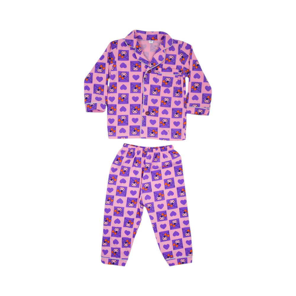 GIRLS L/S 2PC SLEEPING SUIT F/O MZW-24 9-12M NO17