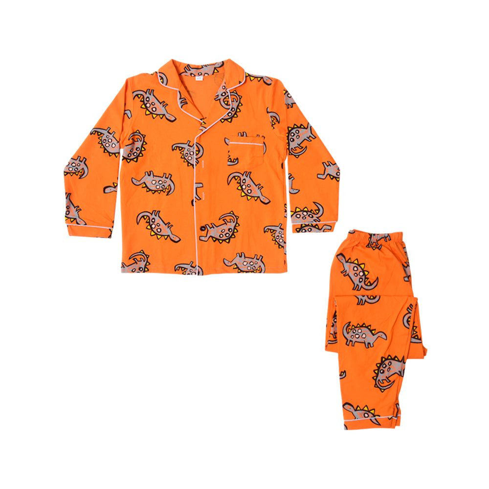 BOYS L/S 2PC SLEEPING SUIT F/O MZW-24 7-8 YEAR NO24
