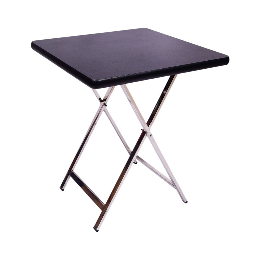 TABLE FOLDING SS BLACK SQUARE