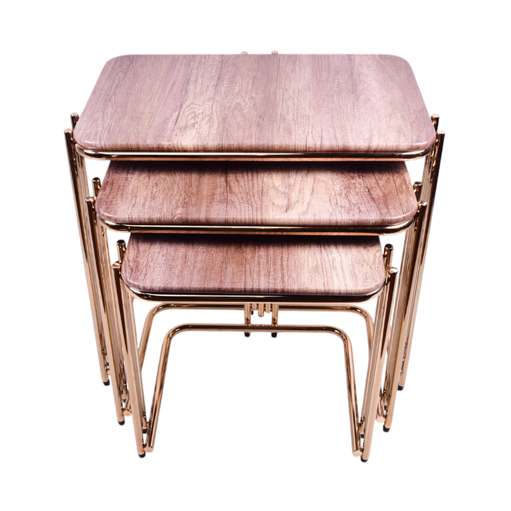 TABLE DELUXE GOLDEN KHAKHI 3 PCS SET