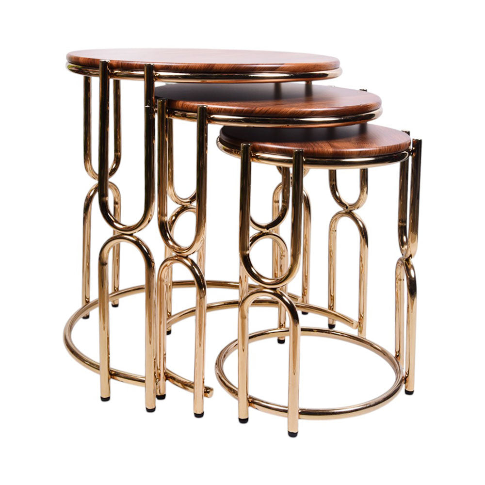 TABLE ROUND U MASA 3 PCS SET