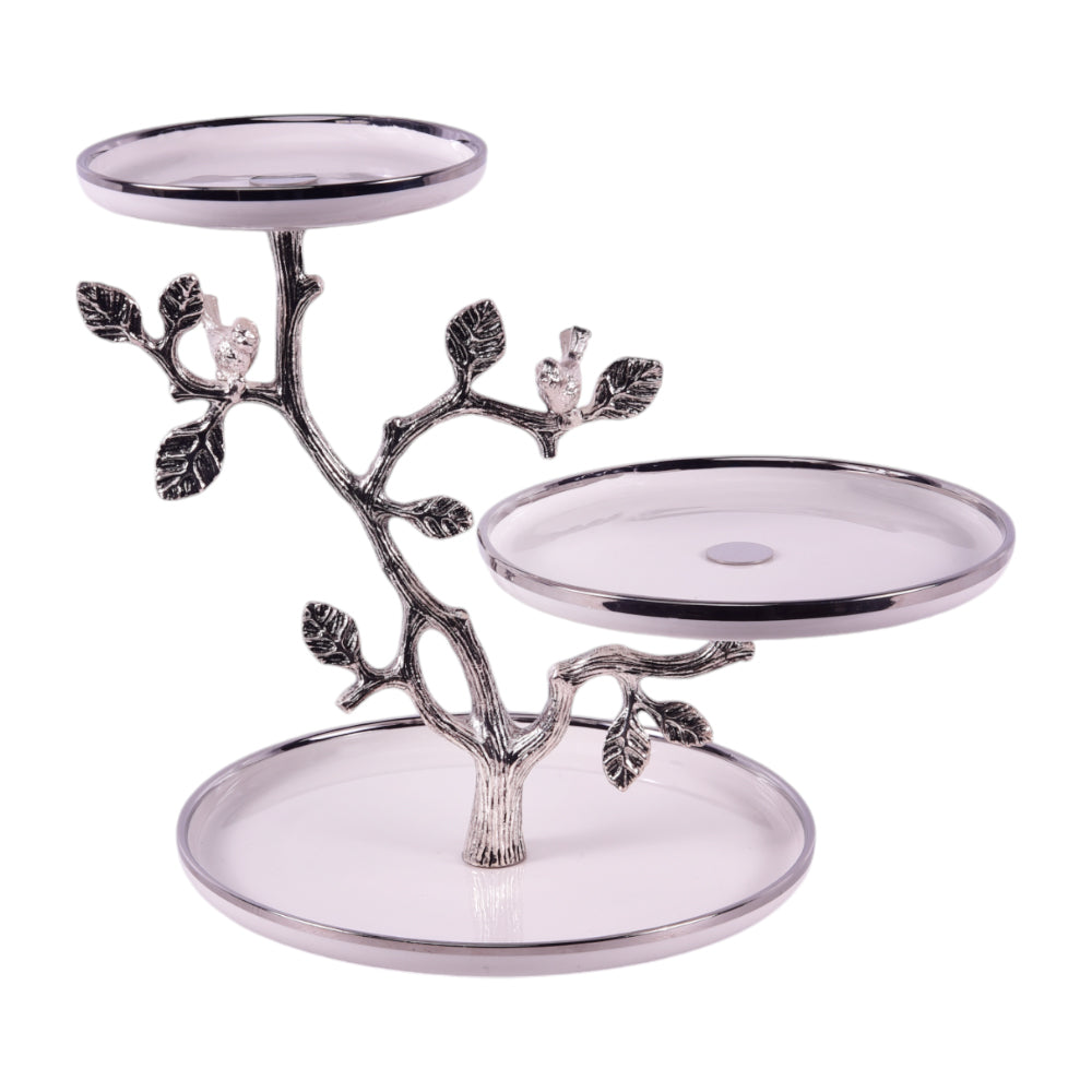 DISH CAKE 3 TIER ORCHID WB-1079