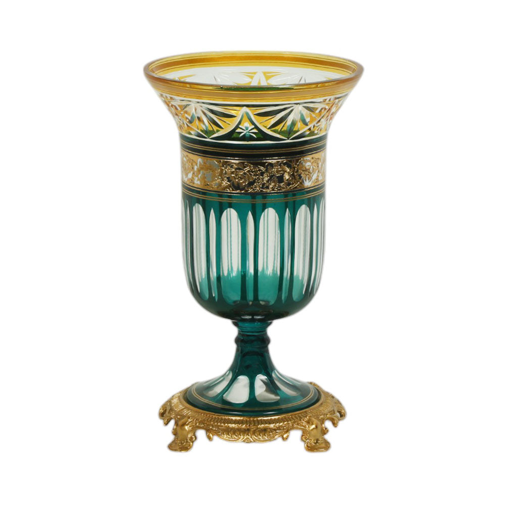 VASE CRYSTAL BRASS E8-C6013-1 JSC11-D25-6