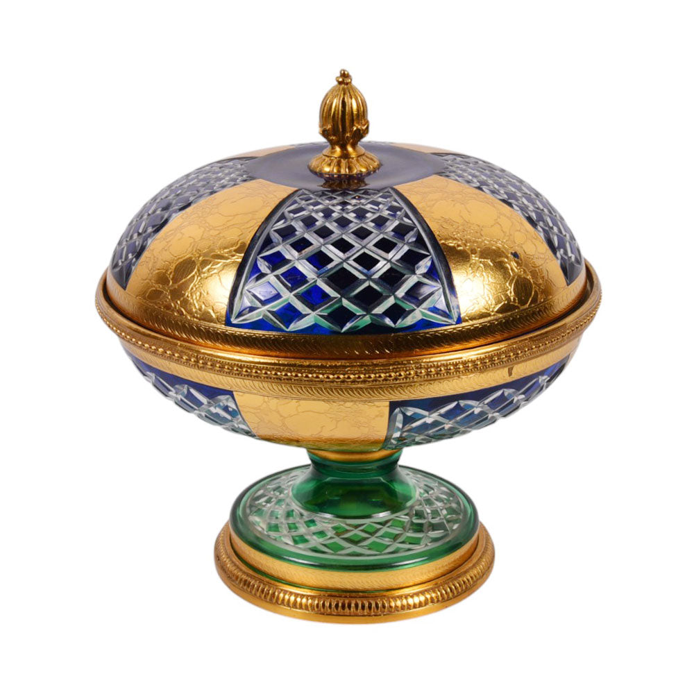 BOWL CANDY CRYSTAL BRASS E9-J5015-1 JSC24-713