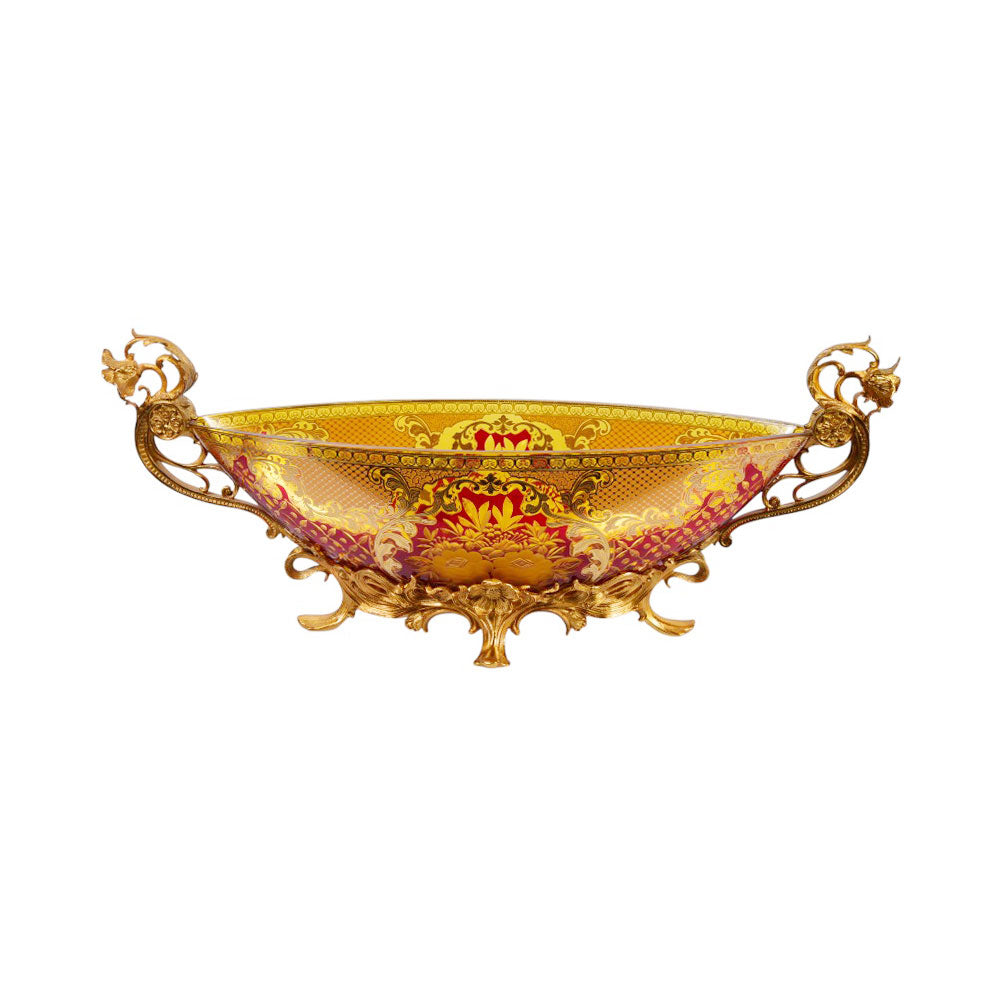 BOWL CRYSTAL BRASS IR EB3057-1 EA143-A1-C59