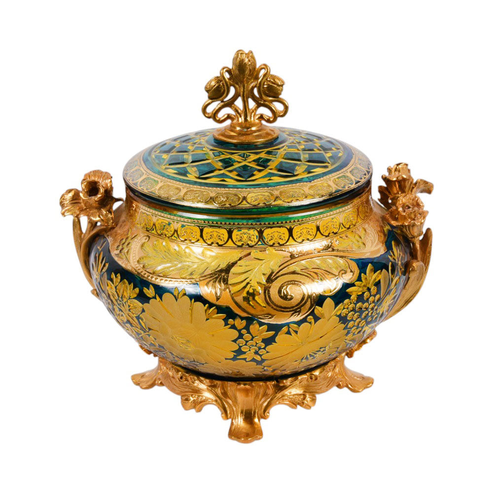 BOWL CANDY CRYSTAL BRASS IR M3-313401 EAC-144A1-C58