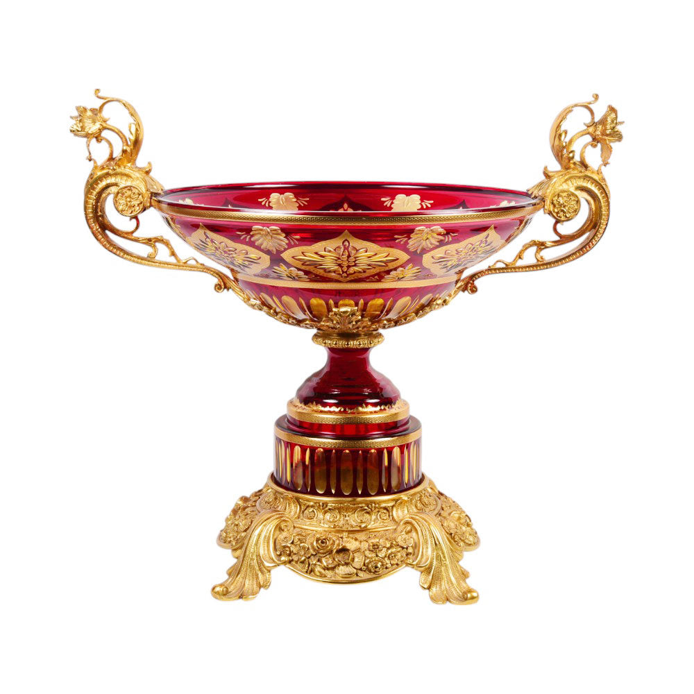 BOWL CRYSTAL BRASS IR EB23002-3 EAC-151B1-C59