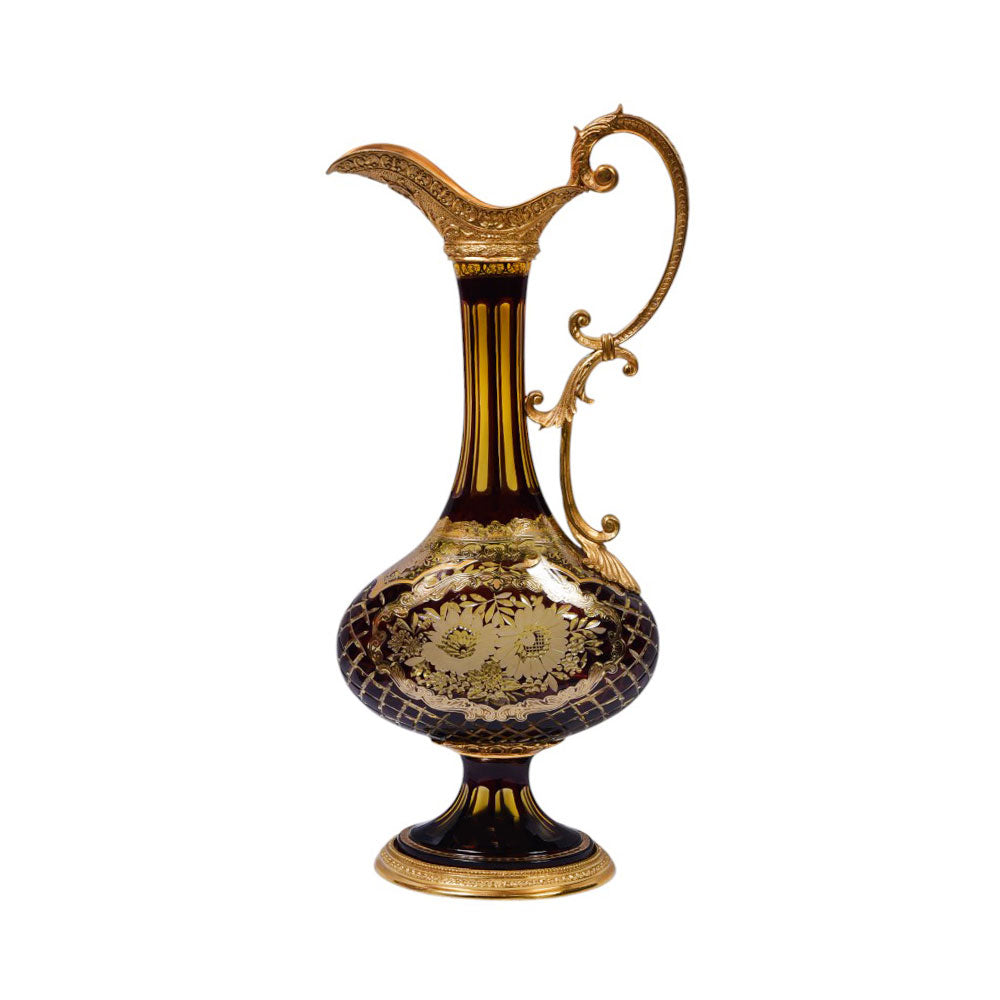 VASE CRYSTAL BRASS IR EV1002-1 EAC-146A1-C38