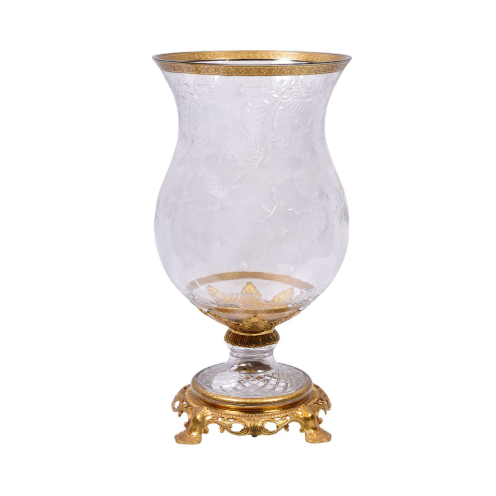 VASE CRYSTAL BRASS IR E8-V1277T-1 JSA03-20