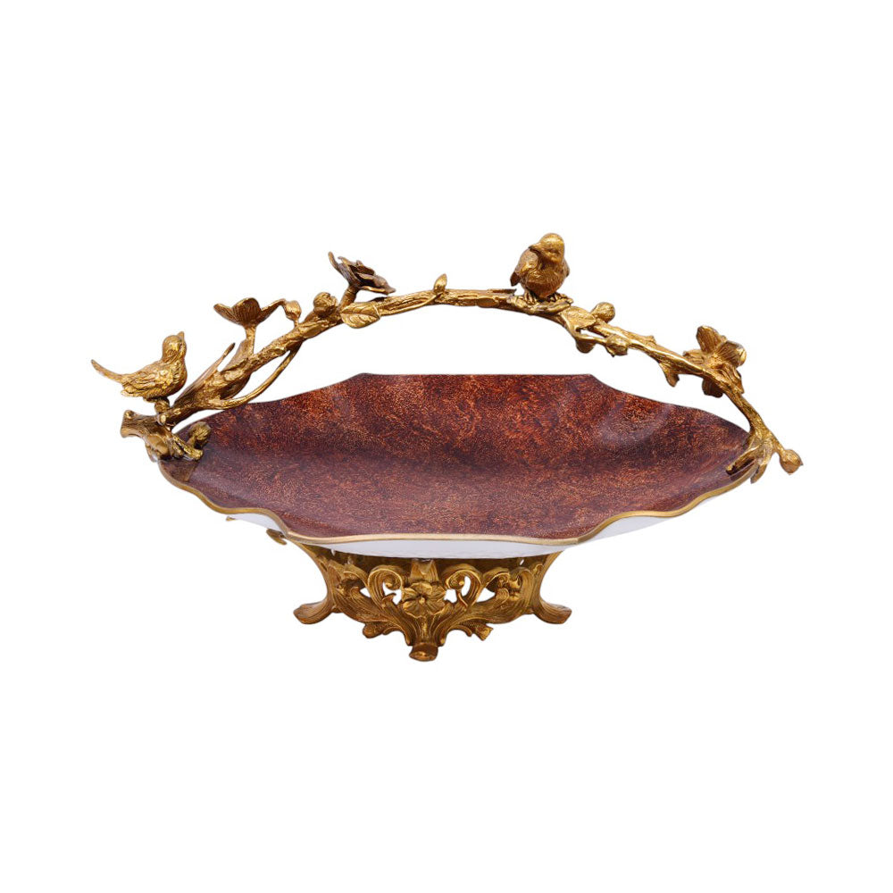 DISH CRYSTAL BRASS E8-K028-ZA