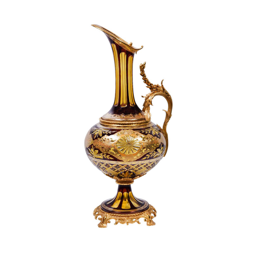 VASE CRYSTAL BRASS IR E21009-1 EAC-148B1-C38