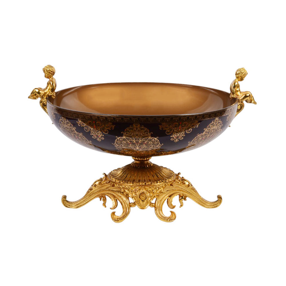 BOWL CRYSTAL BRASS IR EB3010-2 PA08-2-C33