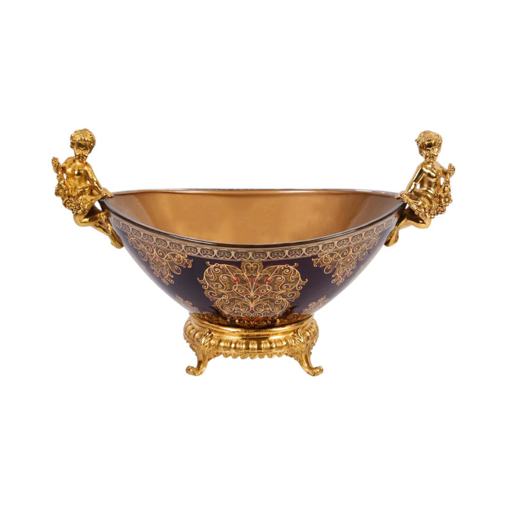 BOWL CRYSTAL BRASS IR EB3005-1 PA08-2-C33