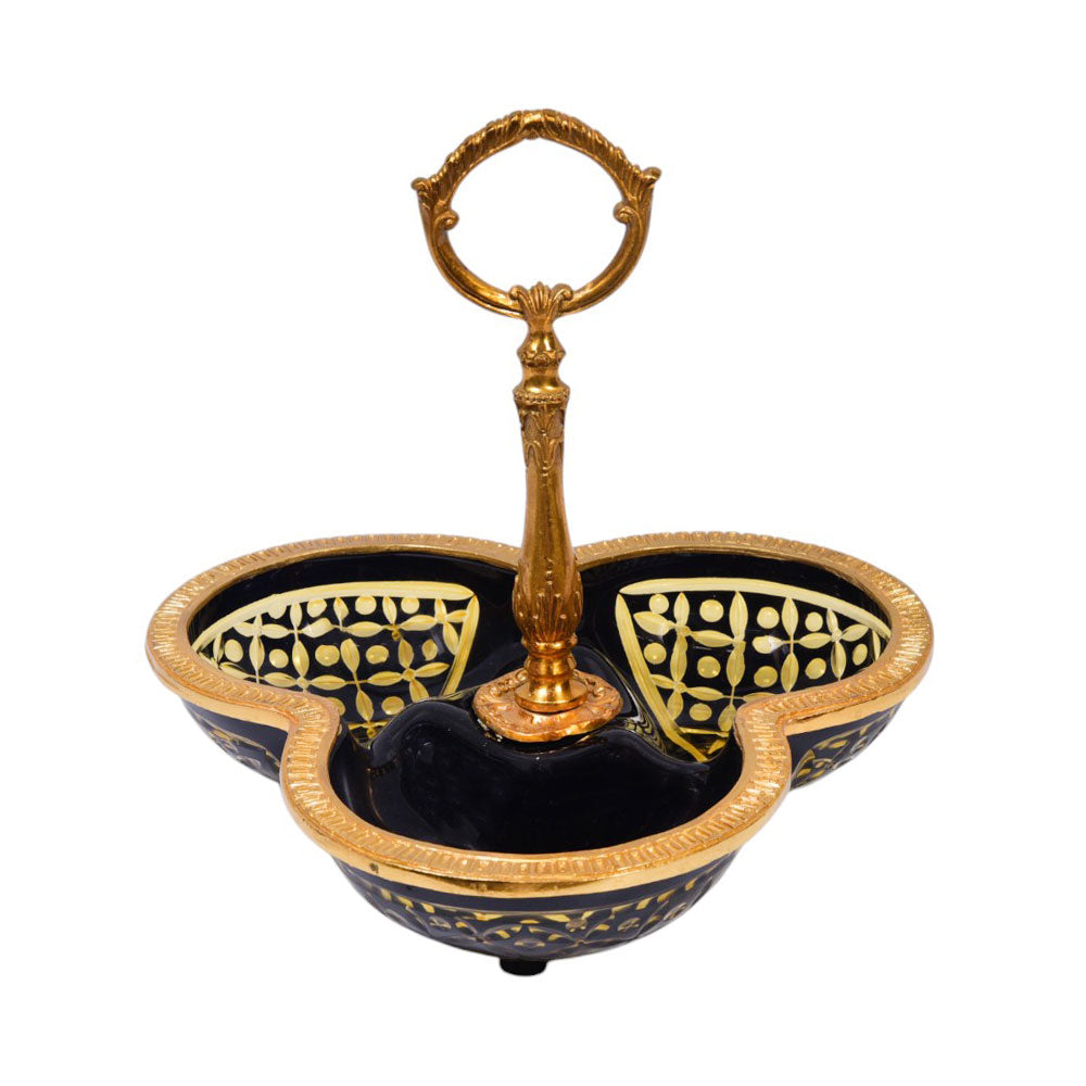 DISH CRYSTAL BRASS IR H-P19-5013 C-102-1