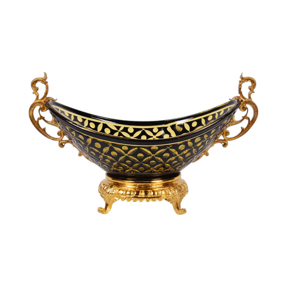 BOWL CRYSTAL BRASS IR H-B42-3017 C-102-1