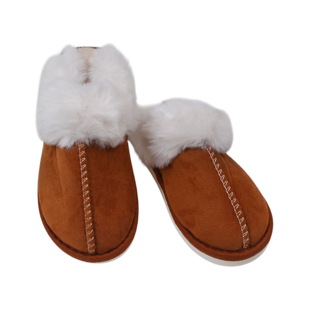 LADIES CARPET SLIPPER IR 36-41 COFFEE ZLM-5
