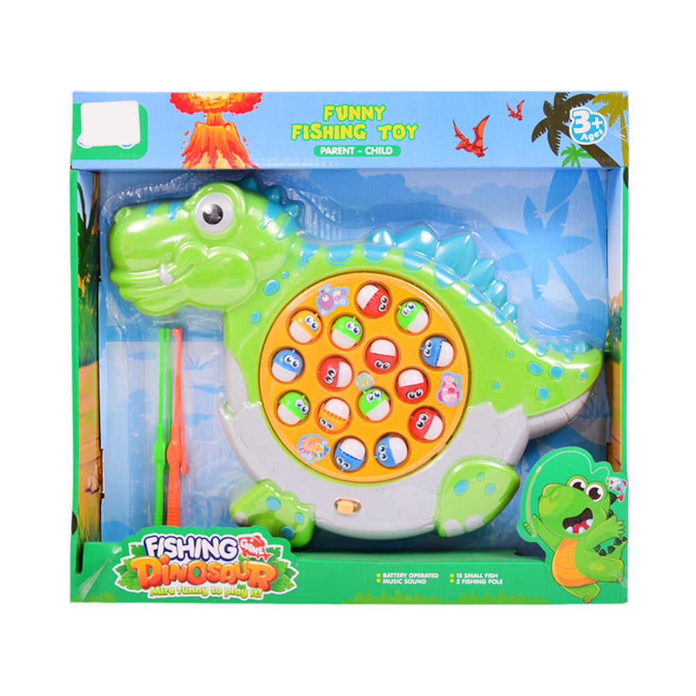09189F MUSICAL DINOSAUR FISHING GAME
